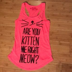 Are you kitten me right meow? racerback tank top